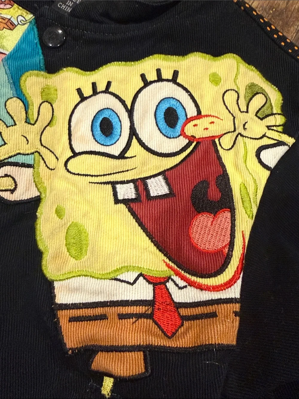 Vintage Y2K SpongeBob SquarePants Graphic Kids Jacket 4T